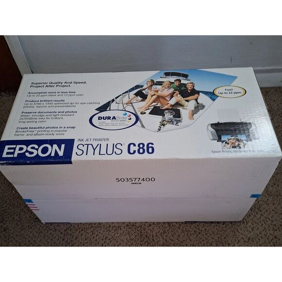 Epson Stylus C86 Ink Jet Printer (C11C574001) brand new - Picture 2 of 3